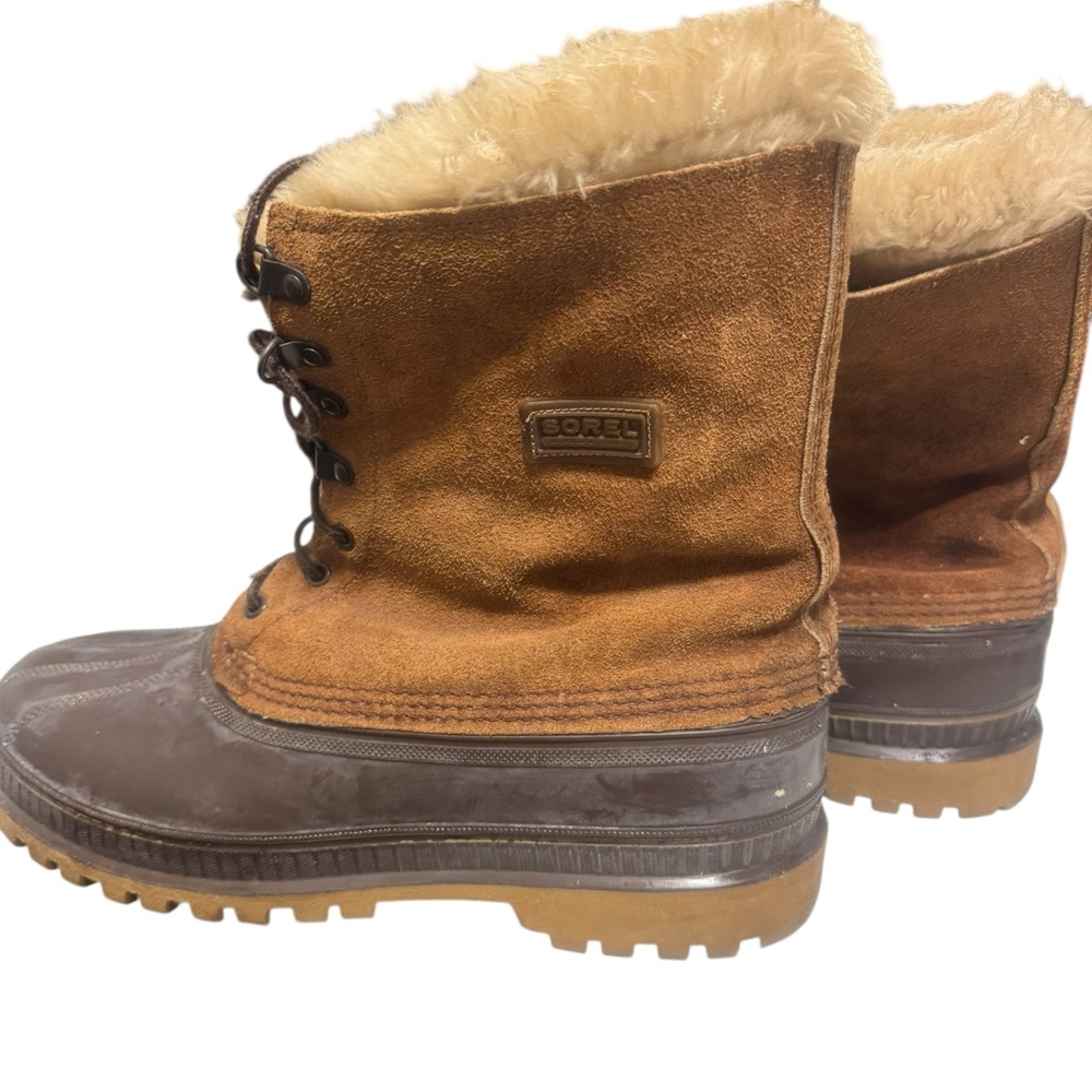 Sorel Kaufman Steel Shank Boots 13 Lined Water Proof Snow Rain Made USA Vintage